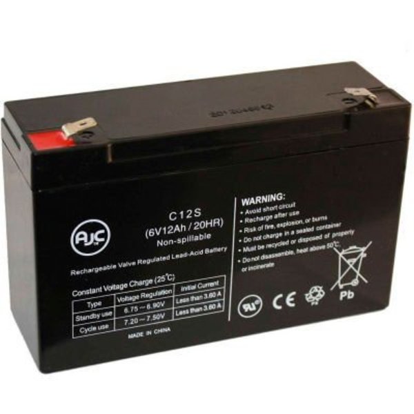 Battery Clerk UPS Battery, UPS, 6V DC, 12 Ah, Cabling, F1 Terminal DATASAFE-6HX50 50W